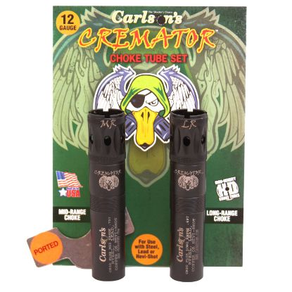 Picture of Carlson's Choke Tubes 11502 Cremator 12 Gauge Mid-Range Long Range Ported 17-4 Stainless Steel 