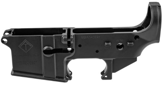 Picture of Ati Atiglowms Mil-Sport Stripped Lower Multi-Caliber 7075-T6 Aluminum Black Anodized For Ar-15 