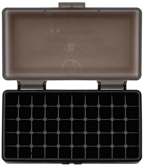 Picture of Berry's 19642 Ammo Box 380 Acp/9Mm Luger Smoke/Black Polypropylene 50Rd 