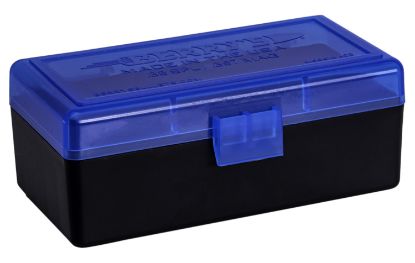 Picture of Berry's 36713 Ammo Box 38 Special/357 Mag Blue/Black Polypropylene 50Rd 
