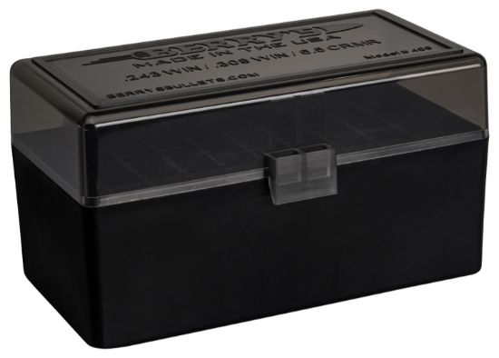 Picture of Berry's 46826 Ammo Box 243 Win/308 Win Smoke/Black Polypropylene 50Rd 