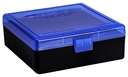 Picture of Berry's 95182 Ammo Box 38 Special/357 Mag Blue/Black Polypropylene 100Rd 