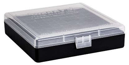 Picture of Berry's 16678 Ammo Box 40 S&W/45 Acp Clear/Black Polypropylene 100Rd 