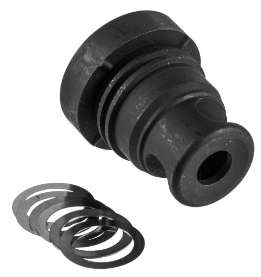 Picture of Yankee Hill 3102-1Mb-28A Mini Phantom Q.D. Muzzle Brake Black Melonite Steel With 1/2"-28 Tpi Threads & 1.60" Oal For 5.56X45mm Nato Ar-Platform 