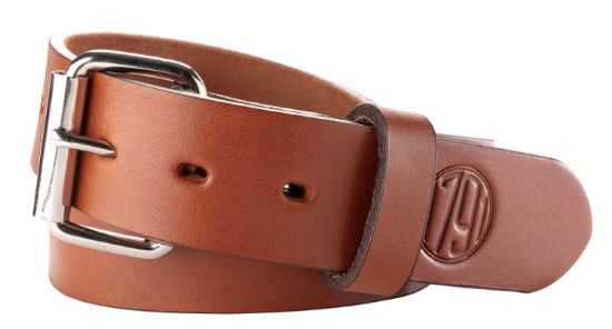 Picture of 1791 Gunleather Blt014448cbra 01 Gun Belt Classic Brown Leather 44/48 1.50" Wide Buckle Closure 