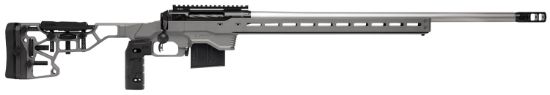 Picture of Savage Arms 57555 110 Elite Precision 223 Rem,5.56X45mm Nato 10+1 26" Matte Stainless, Matte Black Rec, Gray Cerakote Adjustable Mdt Acc Aluminum Chassis Stock 