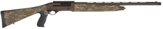 Picture of Tristar 24151 Viper G2 Turkey 12 Gauge 3" 5+1 24" Barrel, Bronze Cerakote Receiver, Mossy Oak Bottomland Fixed Pistol Grip Stock, Includes 4 Mobilchoke 