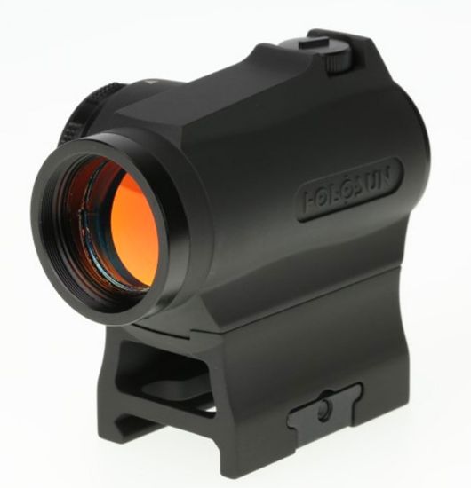 Picture of Holosun Hs403r Hs403r Black Anodized 1X 20Mm 20Mm Tube 2 Moa Red Dot Reticle 2 Moa Dot Carbine/Rifle 