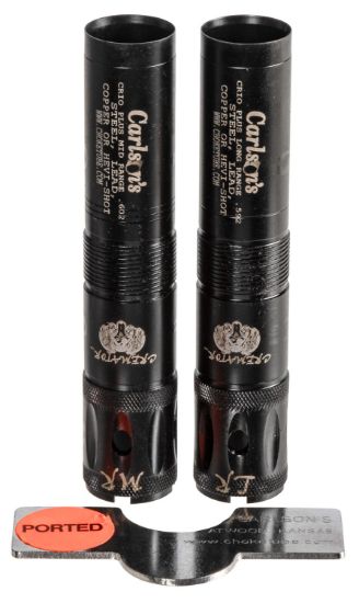 Picture of Carlson's Choke Tubes 11490 Cremator 20 Gauge Mid-Range Long Range Ported 17-4 Stainless Steel 