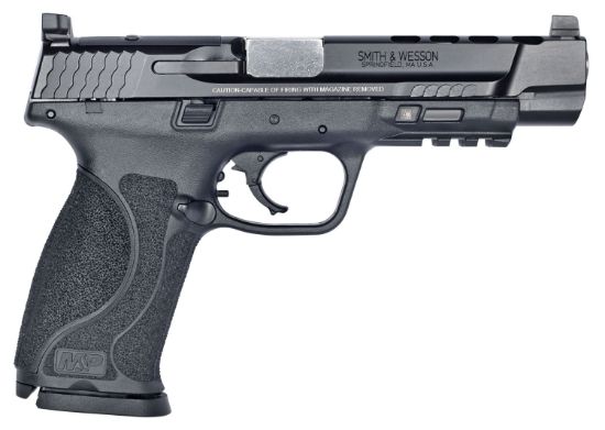 Picture of Smith & Wesson 11833 M&P Performance Center M2.0 Core 9Mm Luger 5" Ported Barrel 17+1, Black Polymer Frame With Picatinny Acc. Rail, Ported/Optic Cut Armornite Slide, No Manual Safety, Optics Ready 