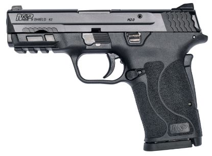 Picture of Smith & Wesson 12437 M&P Shield Ez M2.0 Micro-Compact Frame 9Mm Luger 8+1, 3.67" Black Armornite Steel Barrel & Serrated Slide, Matte Black Polymer Frame W/Picatinny Rail, Grip Safety 