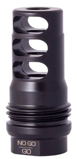 Picture of Rugged Suppressor Mb011 3 Port Brake Black With 1/2"-28 Tpi Threads & 2.16" Oal For 5.56X45mm Nato Radiant762, Surge762, Razor762 & Micro30 Suppressors 