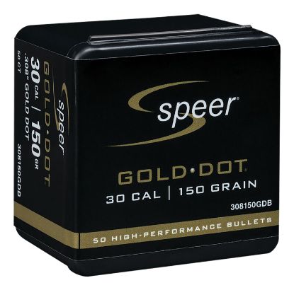 Picture of Speer 308150Gdb Gold Dot 30 Cal .308 150 Gr Soft Point 50 Per Box/ 20 Case 