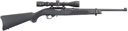 Picture of Ruger 31143 10/22 Carbine 22 Lr 10+1 18.50" Satin Black Hammer Forged Barrel, Matte Black Satin Receiver, Black Fixed Stock, Right Hand, Features Viridian Eon 3-9X40mm Scope 