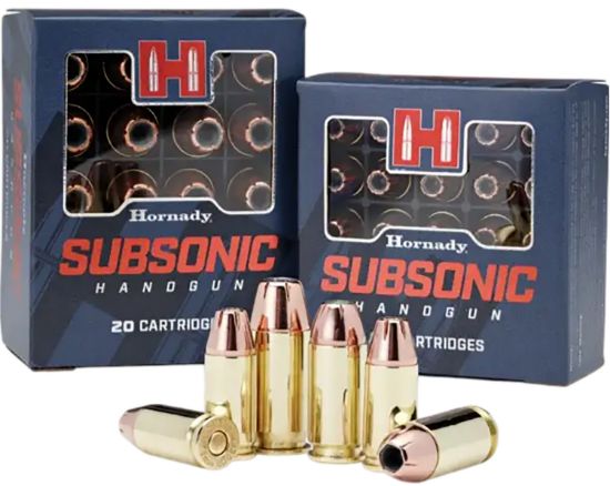 Picture of Hornady 91369 Subsonic Handgun 40 S&W 180 Gr Hornady Xtp Subsonic 20 Per Box/ 10 Case 