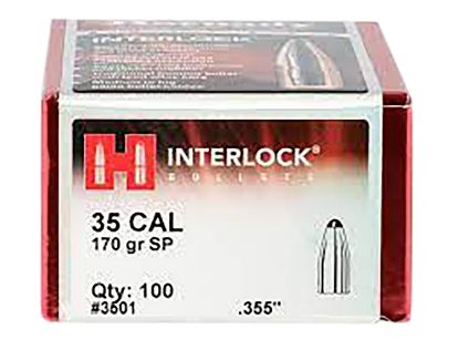 Picture of Hornady 3501 Interlock 35 Cal .355 170 Gr Spire Point 100 Per Box/ 15 Case 