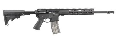 Picture of Ruger 8530 Ar-556 300 Blackout 30+1 16.10" Heavy Contour Barrel, Black Hard Coat Anodized 7075-T6 Aluminum Forgings, 6 Position M4-Style Stock, Flat Top Receiver, Optics Ready 