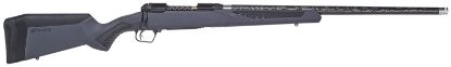 Picture of Savage Arms 57584 110 Ultralite 28 Nosler 2+1 24" Carbon Fiber Wrapped Barrel, Black Melonite Rec, Gray Accustock With Accufit 