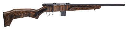 Picture of Savage Arms 96637 93R17 Minimalist 17 Hmr 10+1 Cap 18" Matte Black Rec/Barrel Natural Brown Laminate Boyd's Minimalist Stock Right Hand (Full Size) 