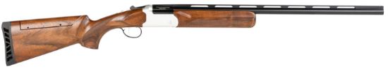 Picture of Stevens 23225 555 Compact Trap 20 Gauge 3" 1Rd 26" Black Semi-Gloss Vent Rib Barrel, Silver Oiled Turkish Walnut Fixed Adjustable Comb Stock 