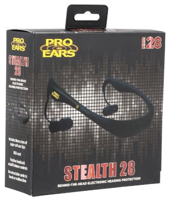 Picture of Pro Ears Peebblk Stealth 28 28 Db Behind The Head Black Adult 1 Pair 