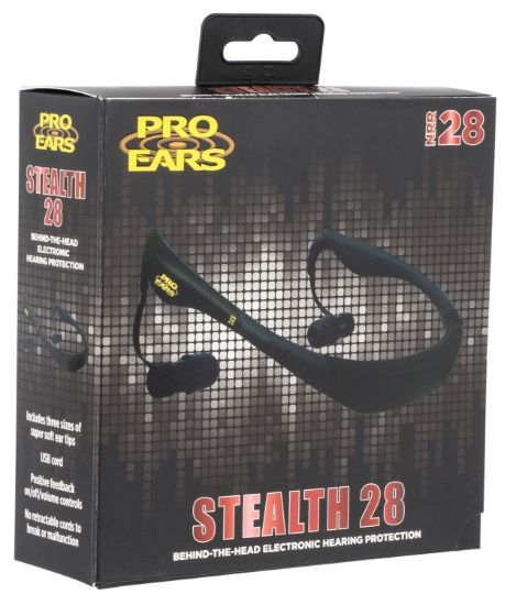 Picture of Pro Ears Peebblk Stealth 28 28 Db Behind The Head Black Adult 1 Pair 