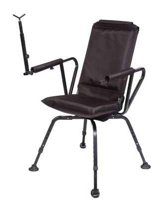 Picture of Benchmaster Bmsssc Sniper Seat 360 Shooting Chair Black Steel Legs W/Foam Back 