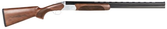 Picture of Cz-Usa 06478 Redhead Premier 16 Gauge 2.75" 2Rd 28" Gloss Black Chrome Barrel, Silver Satin Chrome Metal Finish, Walnut Stock Includes Ic & M Chokes 