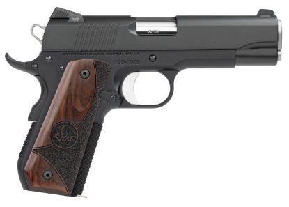 Picture of Dan Wesson 01828 Guardian 9Mm Luger 9+1 4.25" Stainless Steel Barrel, Black Duty Serrated Stainless Steel Slide, Black Aluminum Frame W/Beavertail, Wood Grip, Ambidextrous 