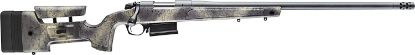 Picture of Bergara Rifles B14lm361 B-14 Wilderness Hmr 300 Win Mag 5+1 26" Threaded, Sniper Gray Cerakote Barrel/Rec, Adj. Softtouch Woodland Camo Stock With Mini-Chassis, Omni Muzzle Brake 