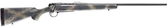 Picture of Bergara Rifles B14s111 B-14 Wilderness Hunter 308 Win 4+1 22", Sniper Gray Cerakote Barrel/Rec, Softtouch Woodland Camo Synthetic Stock 