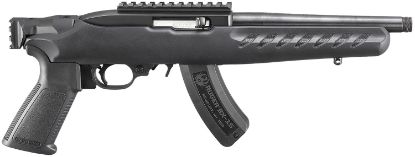 Picture of Ruger 4938 22 Charger 22 Lr 15+1 8" Black Steel/Threaded Barrel, Matte Black Ergonomic Polymer Grip, Features Picatinny Rail W/Intergrated Qd Cup 