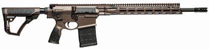 Picture of Daniel Defense 0215815060047 Dd5 V4 Gen Ii 7.62X51mm Nato 18" 20+1 Mil-Spec Brown Cerakote Black 6 Position W/Softtouch Overmolding Stock Black Polymer Grip 