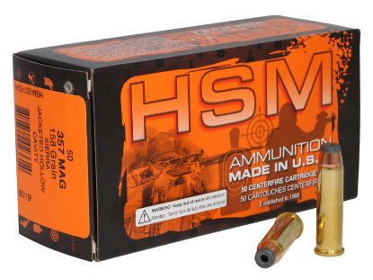 Picture of Hsm 35723N Pro Pistol 357 Mag 158 Gr Jacketed Hollow Cavity 50 Per Box/ 10 Case 