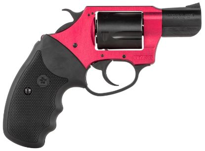 Picture of Charter Arms 53824 Undercover Lite Small 38 Special, 5 Shot 2" Black Passivate Stainless Steel Barrel & Cylinder, Red Aluminum Frame W/Black Finger Grooved Rubber Grip, Exposed Hammer 