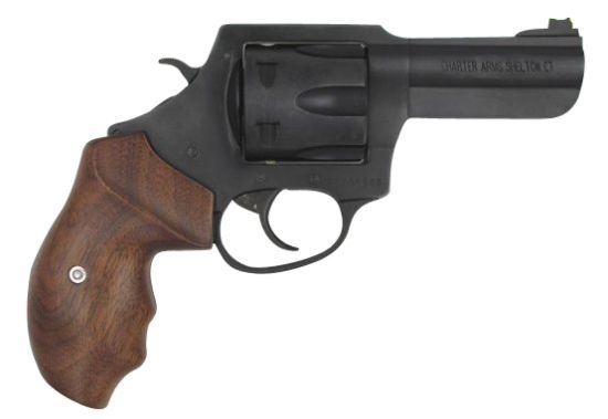 Picture of Charter Arms 63546 Professional 357 Mag 6 Shot, 3" Black Nitride Steel Barrel, Cylinder & Frame W/Walnut Finger Grooved Grip 