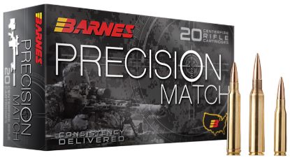 Picture of Barnes Bullets 30831 Precision Match 6.5 Grendel 120 Gr Open Tip Match Boat Tail 20 Per Box/ 10 Case 