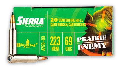 Picture of Sierra A717009 Prairie Enemy 223 Rem 69 Gr Sierra Blitzking 20 Per Box/ 10 Case 