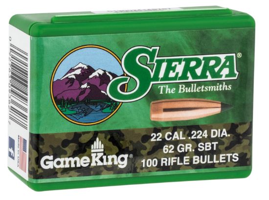 Picture of Sierra 9362 Gameking .224 62 Gr Spitzer Boat Tail/ 100 Per Box 