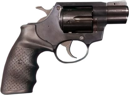 Picture of Rock Island 3520B Al3.0 Medium Frame 357 Mag 6 Shot, 2" Blued Full Shroud Barrel, Cylinder & Frame, Black Finger Grooved Rubber Grip, Transfer Bar Safety, Exposed Hammer 