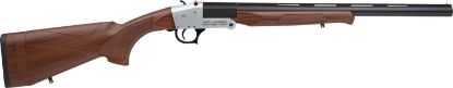 Picture of Rock Island Tk113 Traditional Single Shot 12 Gauge With 20" Black Parkerized Barrel, 3" Chamber, 1Rd Capacity, Silver Anodized Metal Finish & Woodgrain Synthetic Stock Right Hand (Full Size) 