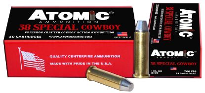 Picture of Atomic Ammunition 451 Cowboy Action Precision Craft 38 Special 125 Gr Lead Round Nose Flat Point 50 Per Box/ 10 Case 
