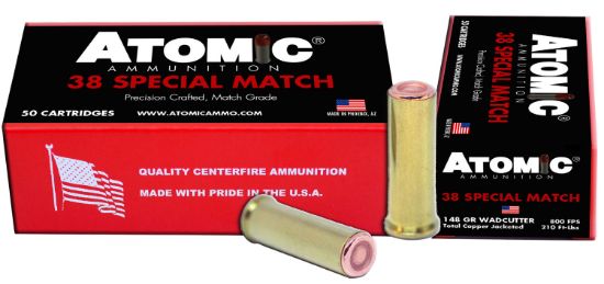 Picture of Atomic Ammunition 449 Match Precision Craft 38 Special 148 Gr Hollow Base Wadcutter 50 Per Box/ 10 Case 