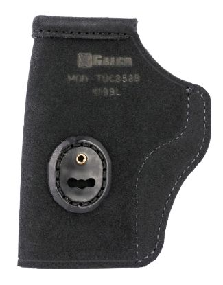 Picture of Galco Tuc858b Tuck-N-Go 2.0 Iwb Black Leather Uniclip/Stealth Clip Fits S&W M&P Shield Ez Ambidextrous 