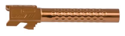 Picture of Zev Bbl17optbrz Optimized Match Grade 9Mm Luger, Compatible W/Glock 17 Gen1-4, 4.49" Bronze Pvd 416R Stainless Steel Dimpled Barrel 