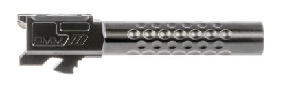 Picture of Zev Bbl19optdlc Optimized Match Grade 9Mm Luger, Compatible W/Glock 19 Gen1-4, 4.02" Black Dlc 416R Stainless Steel Dimpled Barrel 