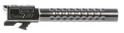 Picture of Zev Bbl17opt5gdlc Optimized Match Grade 9Mm Luger, Compatible W/Glock 17 Gen5, 4.49" Black Dlc 416R Stainless Steel Dimpled Barrel 