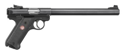 Picture of Ruger 40173 Mark Iv Target 22 Lr 10+1 10" Overall Blued Bull Barrel, Slide & Frame, Black Checkered Polymer Grips 