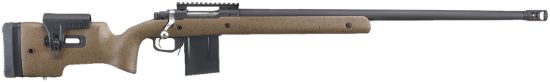 Picture of Ruger 57122 Hawkeye Long-Range Target Full Size 204 Ruger 10+1 26" Matte Black Steel Threaded Barrel, Picatinny Rail Steel Receiver, Black Speckled Brown Adj Comb & Lop Laminate Stock 