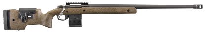 Picture of Ruger 57123 Hawkeye Long-Range Target Full Size 308 Win 10+1 26" Matte Black Steel Threaded Barrel, Picatinny Rail Steel Receiver, Black Speckled Brown Adj Comb & Lop Laminate Stock 